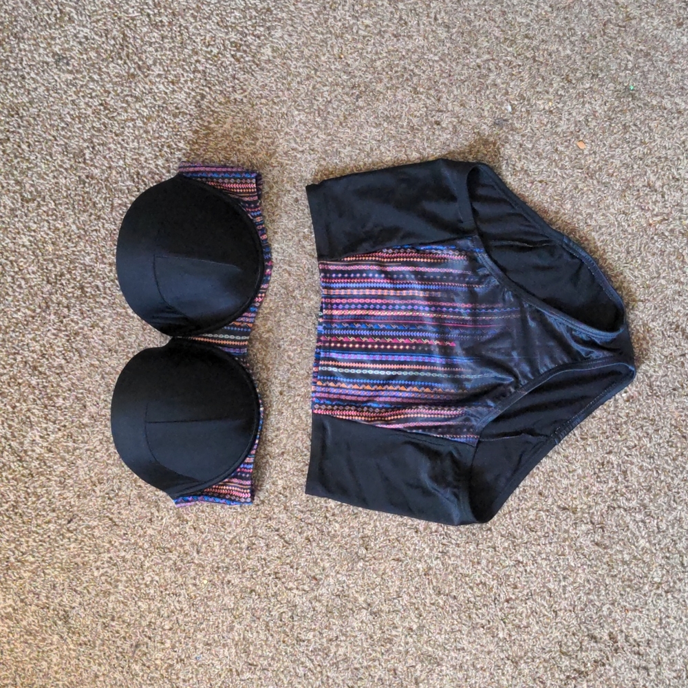 Strapless High-Waisted Bikini